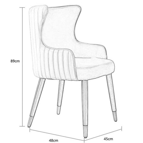 كرسي طعام جلدي - OASIS