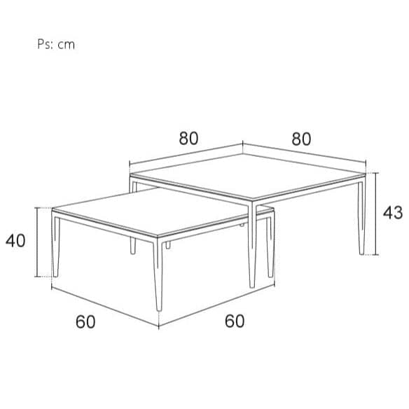 طاولتين قهوة بتصميم راقي - REVIVE