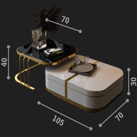 طاولتين قهوة بتصميم فاخر - REVIVE