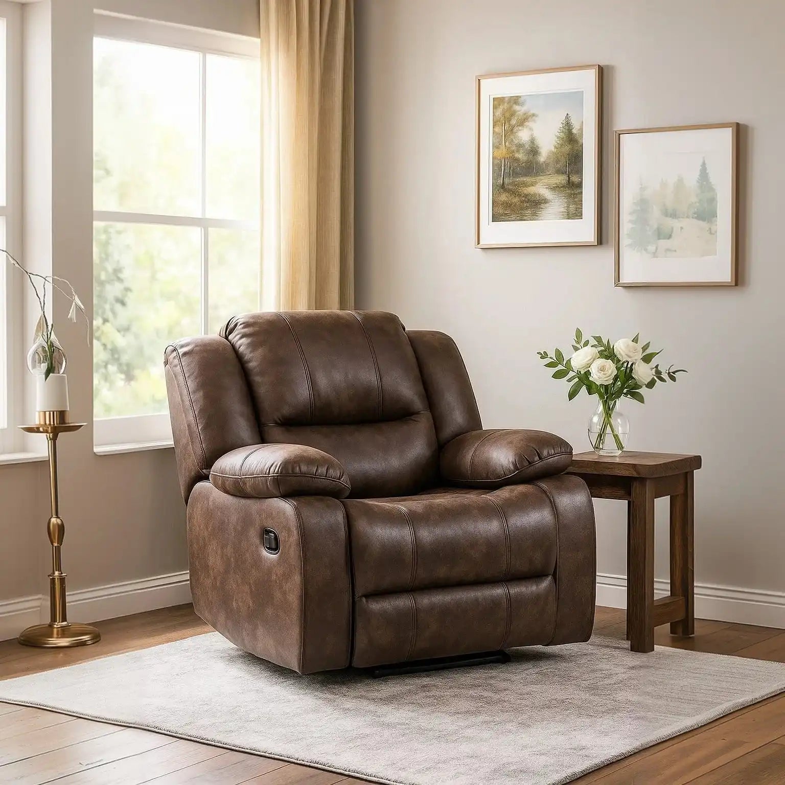 كرسي استرخاء ليزي بوي، خشب زان وموسكي، 90*80*100 سم