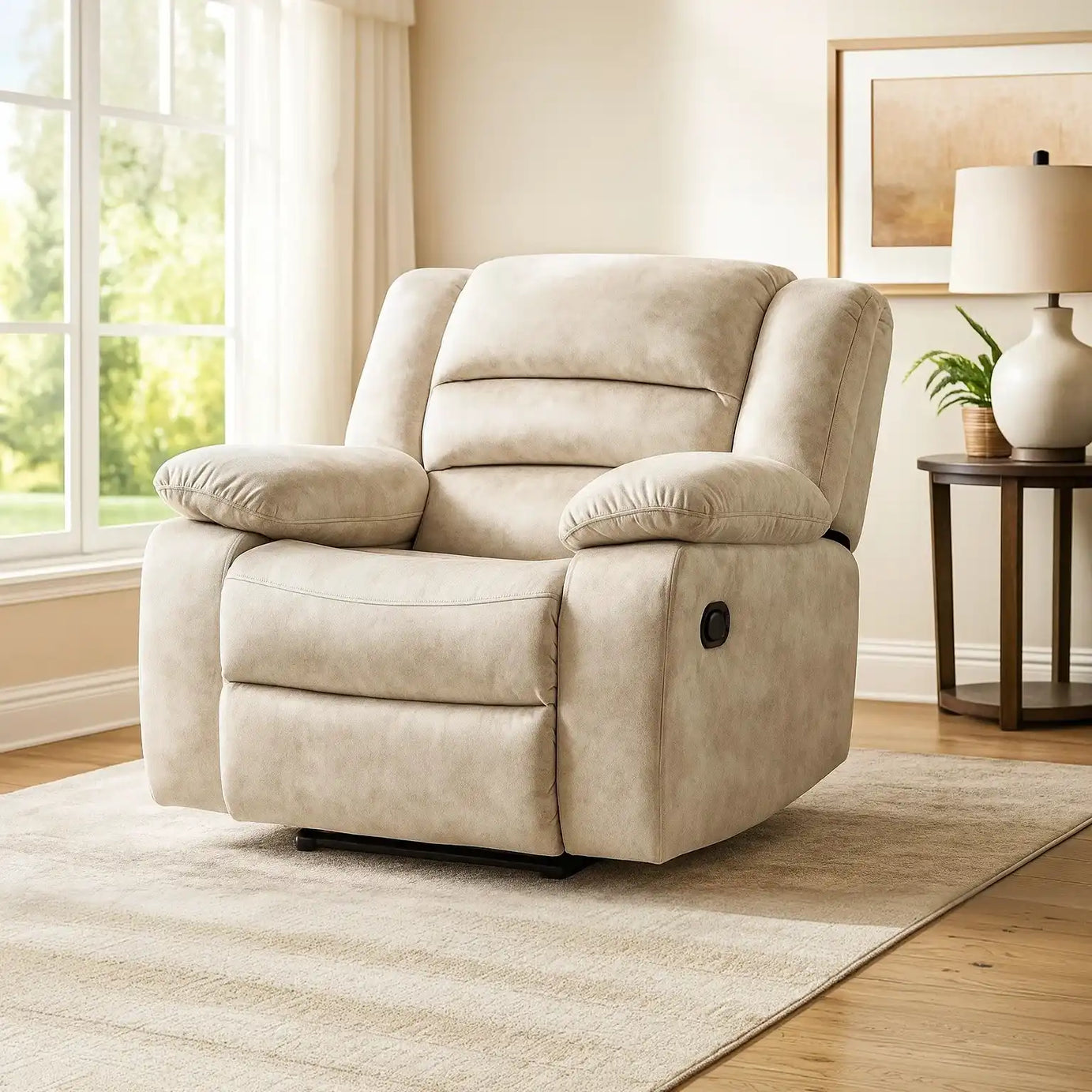 كرسي استرخاء ليزي بوي، خشب زان وموسكي، 90*80*100 سم