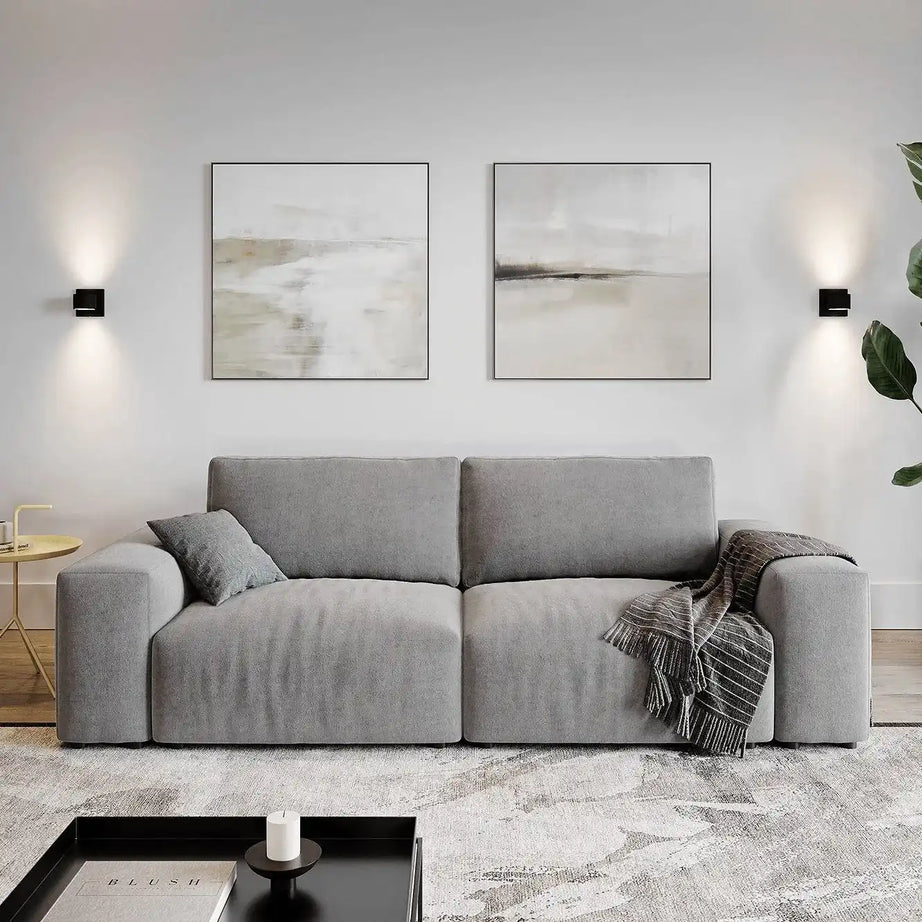 كنبة خشب طبيعي 256*105*70 سم - HIP40 - Homix