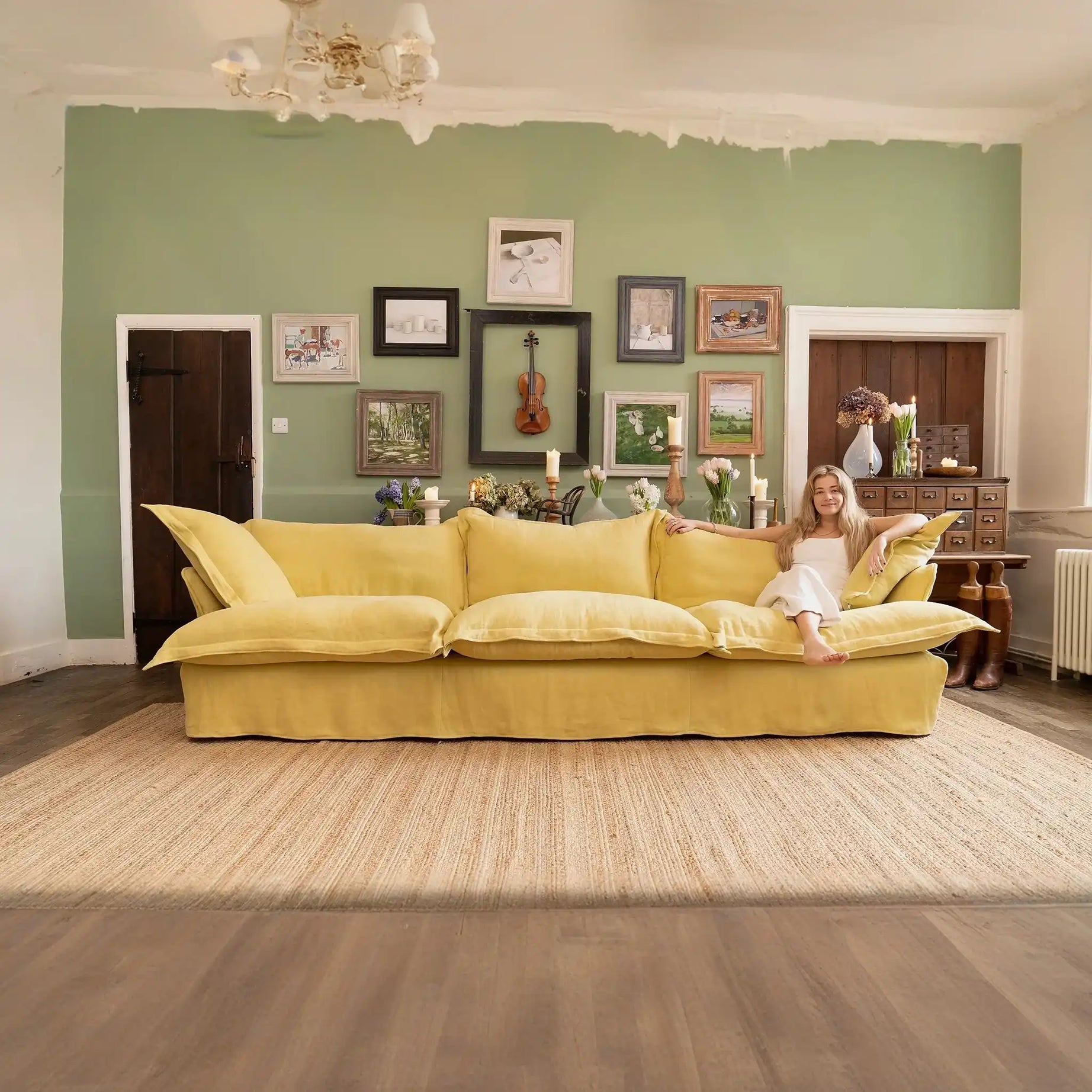 فاخرة كنبة خشب طبيعي تدوم طويلا - Baytuk