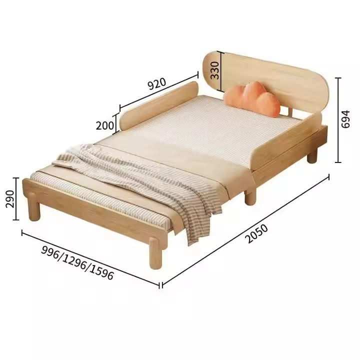 سرير أطفال خشبي - Baytuk