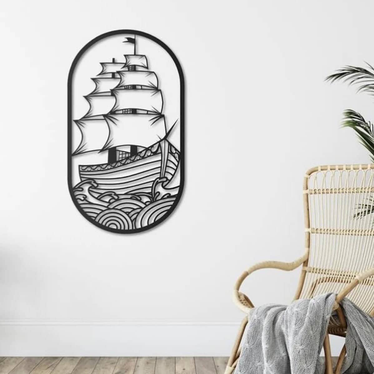 اكسسوار حائط برواز سفينة