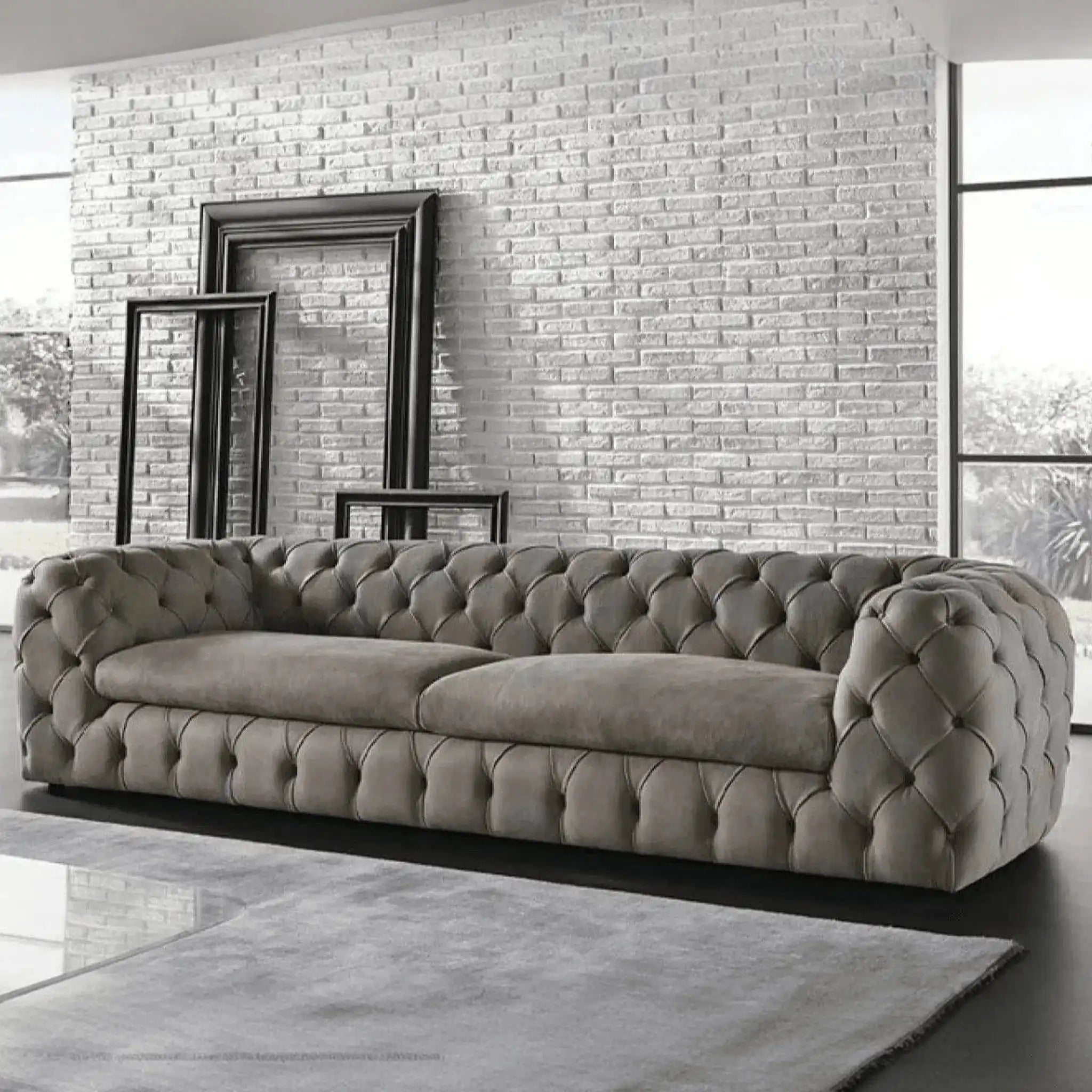 كنبة خشب طبيعي 225*90*70 سم - HIP156 - Homix