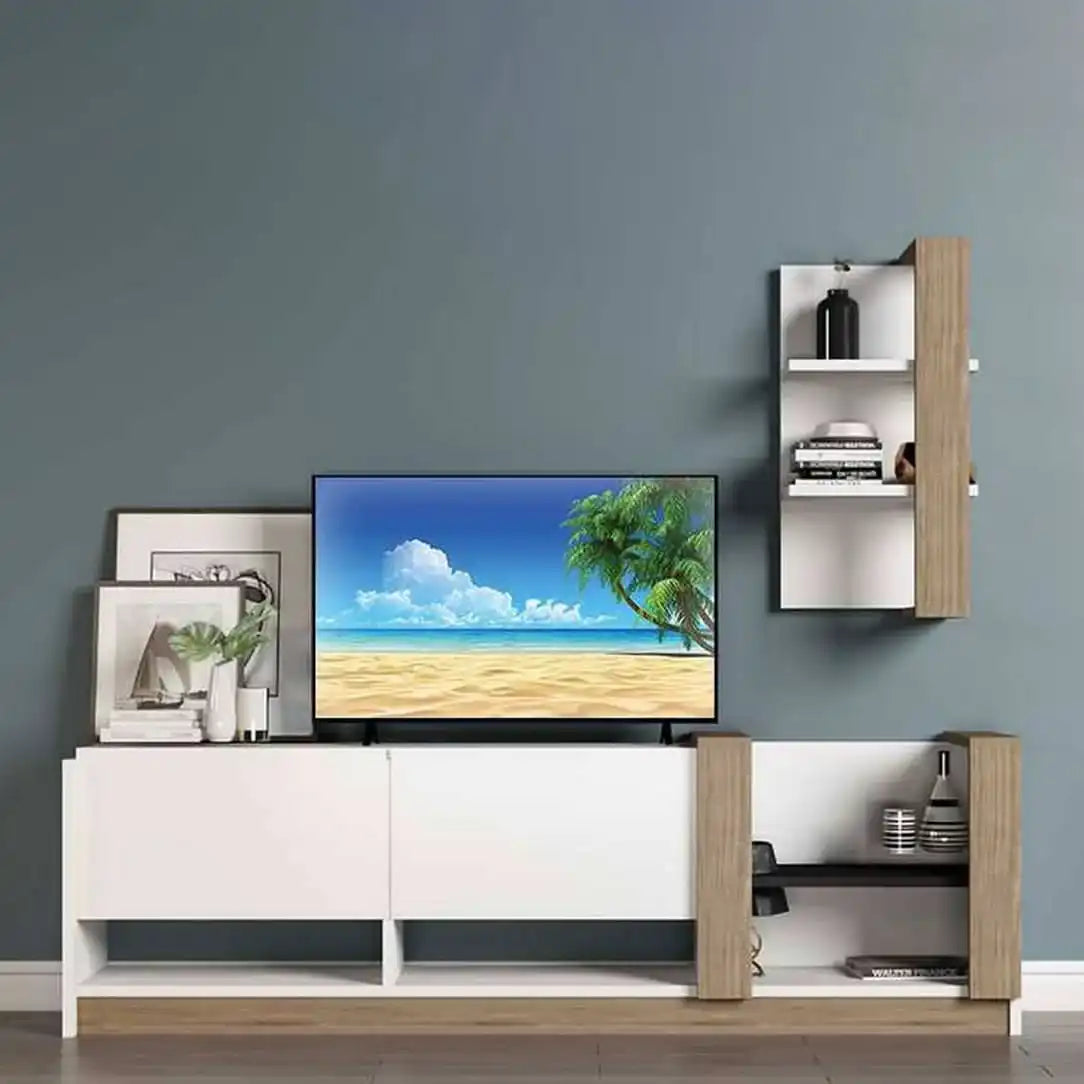 طاولة تلفاز بوحدات تخزين - Baytuk