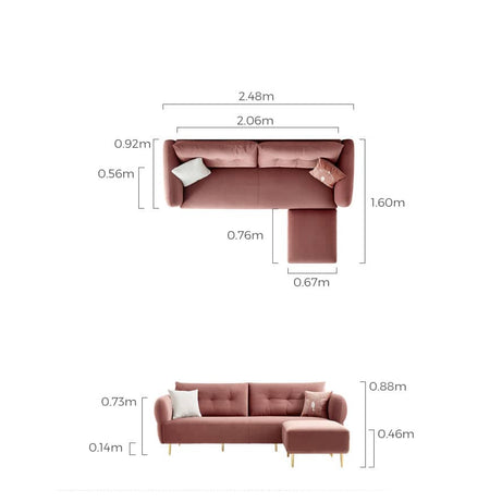 كنبة مودرن مع مسند - MERA