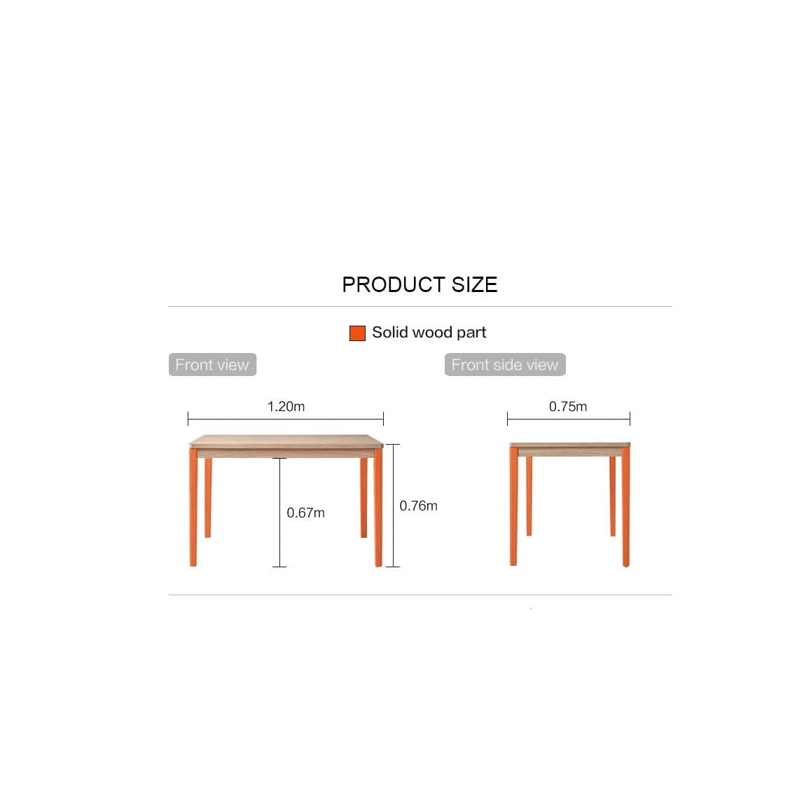طاولة طعام مينامليست - DORA