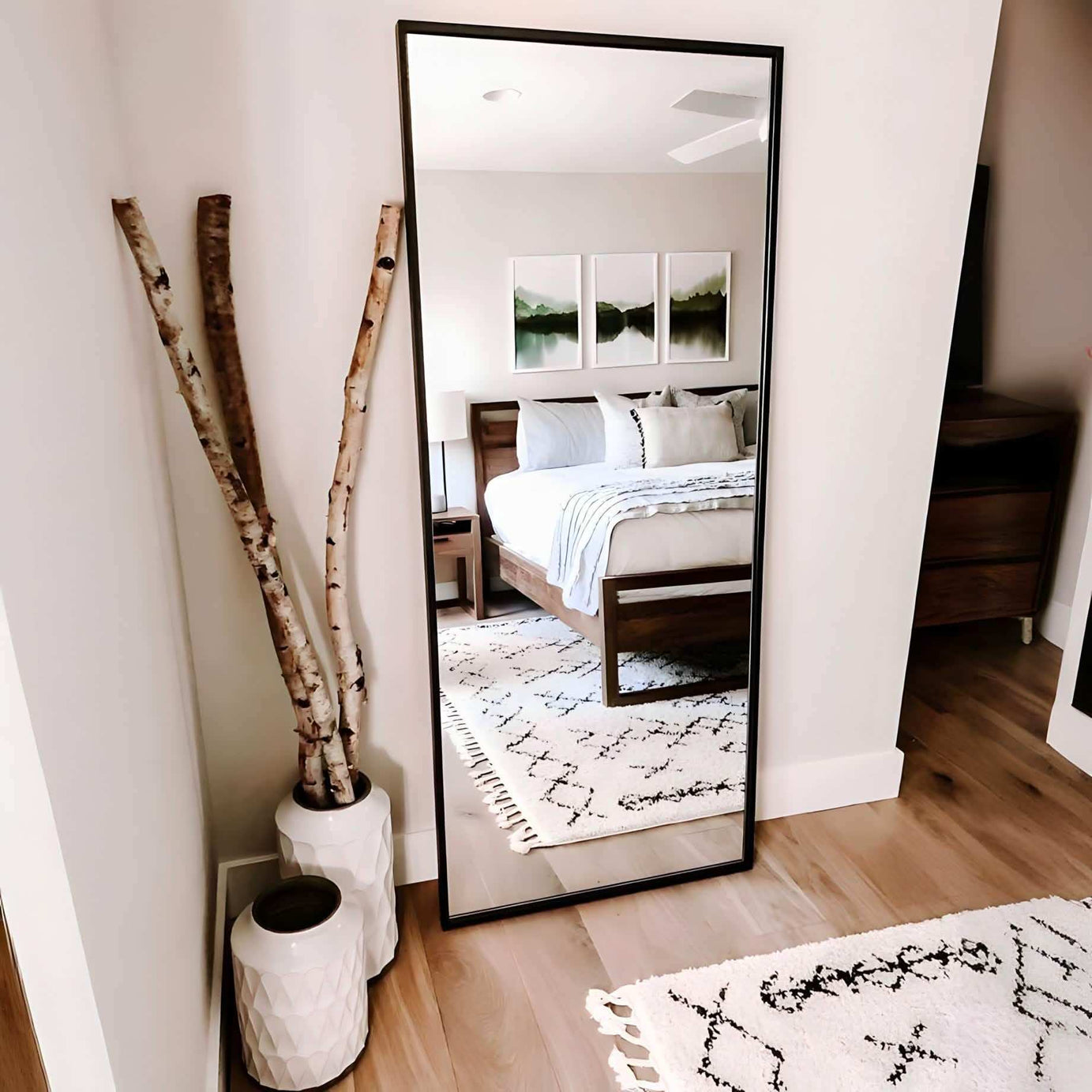 مرايا بإطار أسود فاخرة - Baytuk