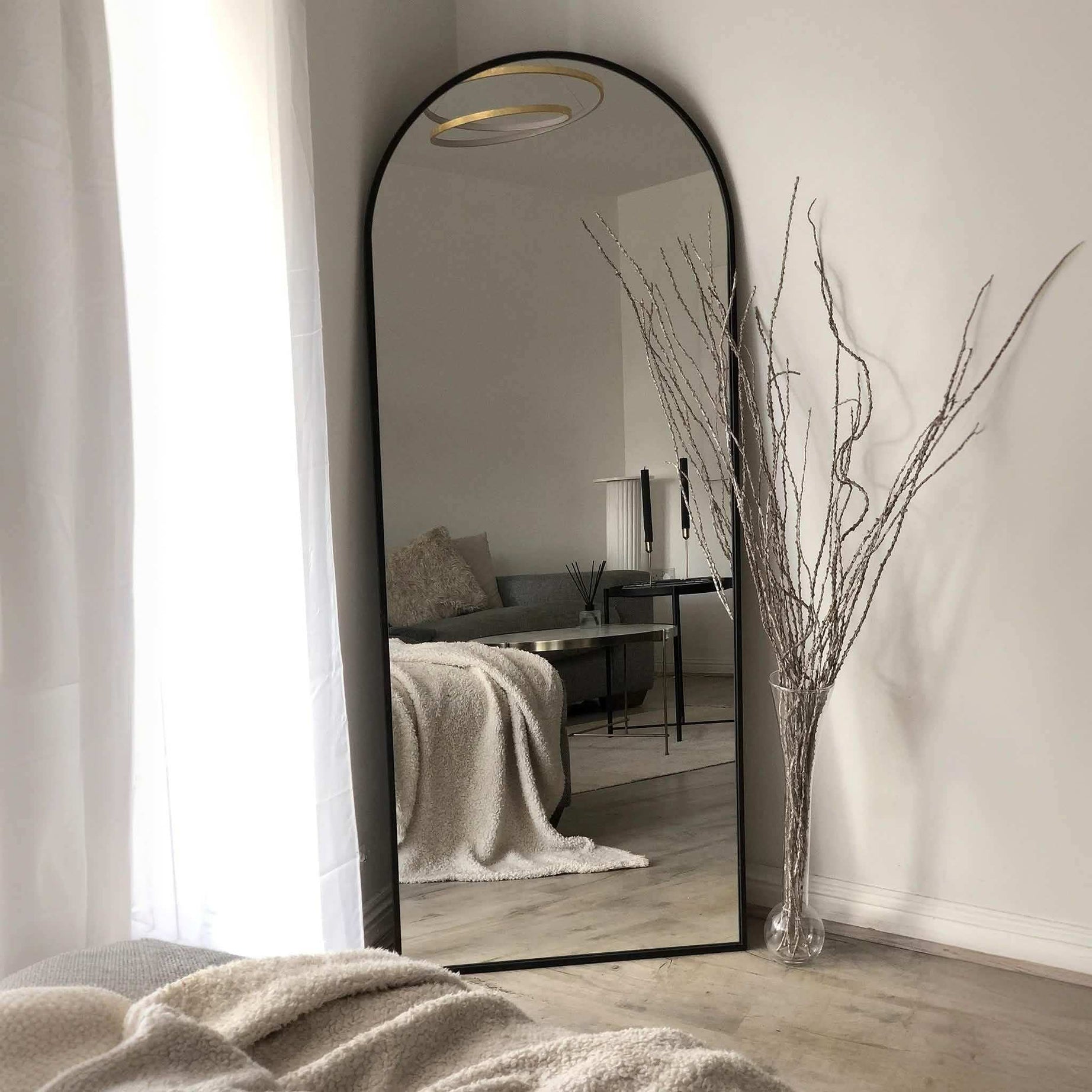 مرايا فاخرة بإطار أسود - Baytuk