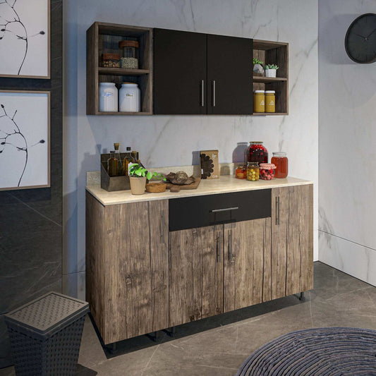 وحدة مطبخ خشبية أنيقة - Baytuk