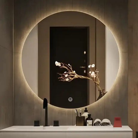 مرايا مستديرة مع إضاءة فاخرة - Baytuk