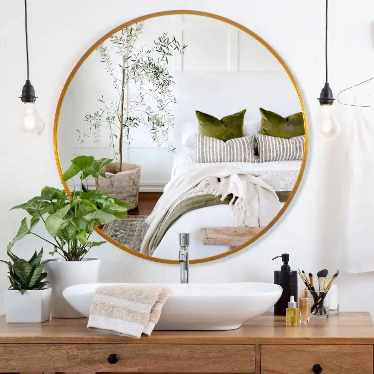 مرايا دائرية بإطار معدني أنيق - Baytuk