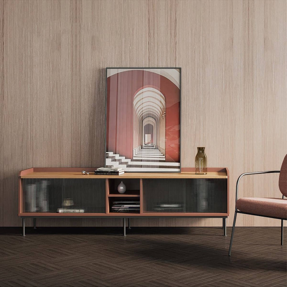 طاولة تلفزيون خشبية - MODULUXE