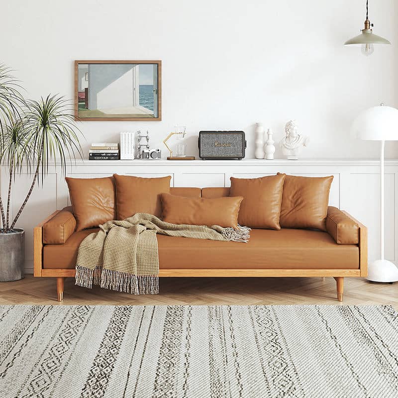 كنبة سرير جلدية عصرية - VELA