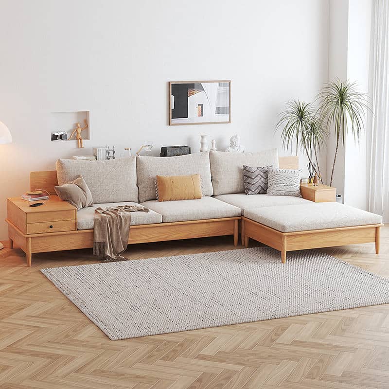 كنبة خشبية بزاوية - SELA