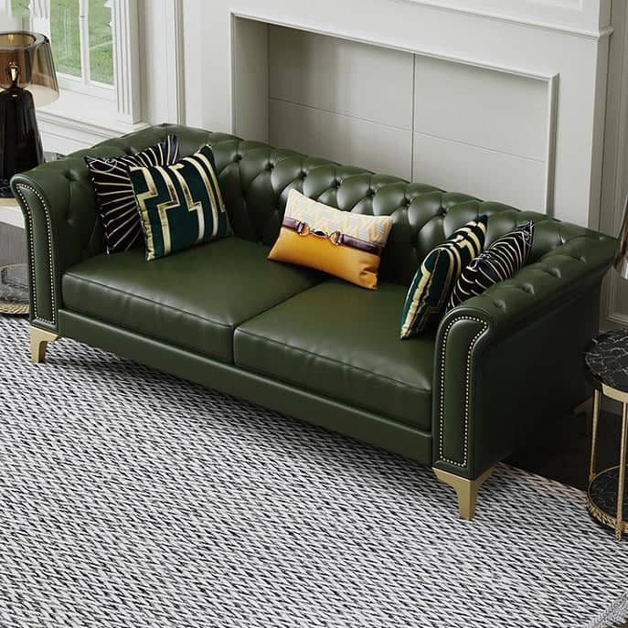 كنبة جلد كابتونية - VELA