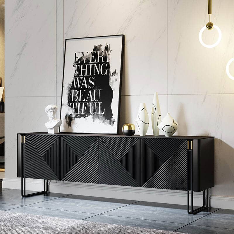 تصميم وتنفيذ طاولة تلفاز بأرجل معدنية