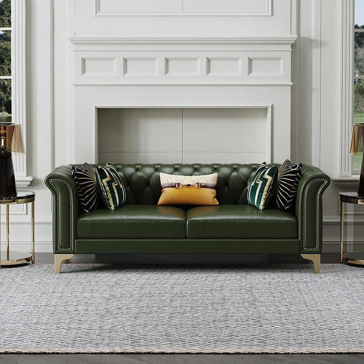 كنبة جلد كابتونية - VELA