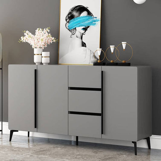 بوفية بمقابض سوداء