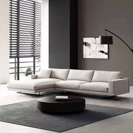 اريكة زاوية بأرجل معدنية