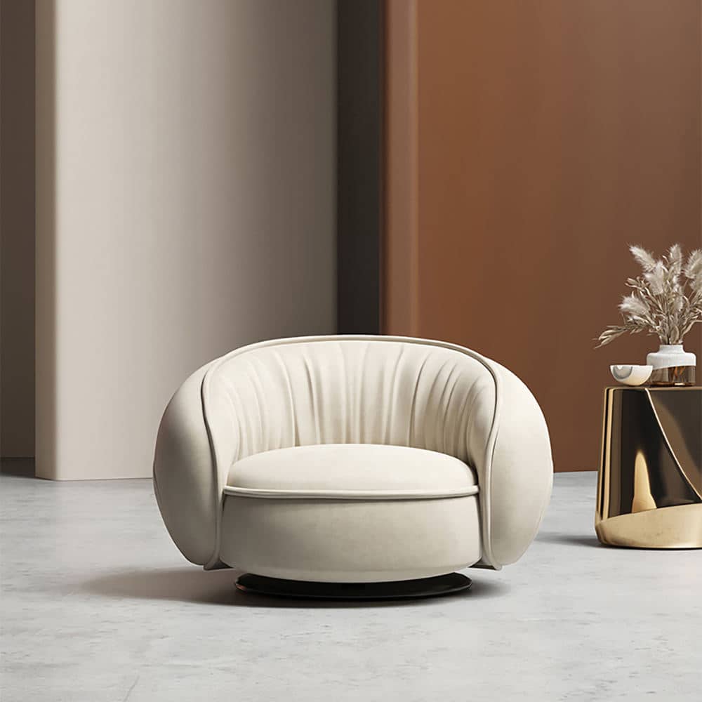 تصميم كرسي المعيشة بشكل دائري