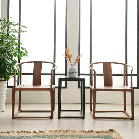 كرسي خشبي بطراز صيني - BAYTK