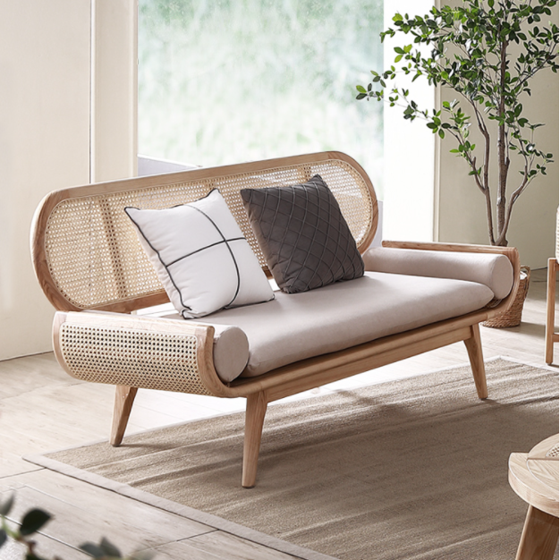 كنبة خشبي بنمط بوهيمي - SELA