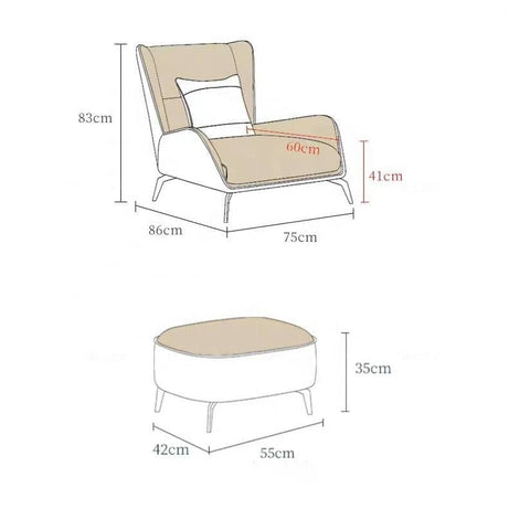 كرسي جلدي - OASIS