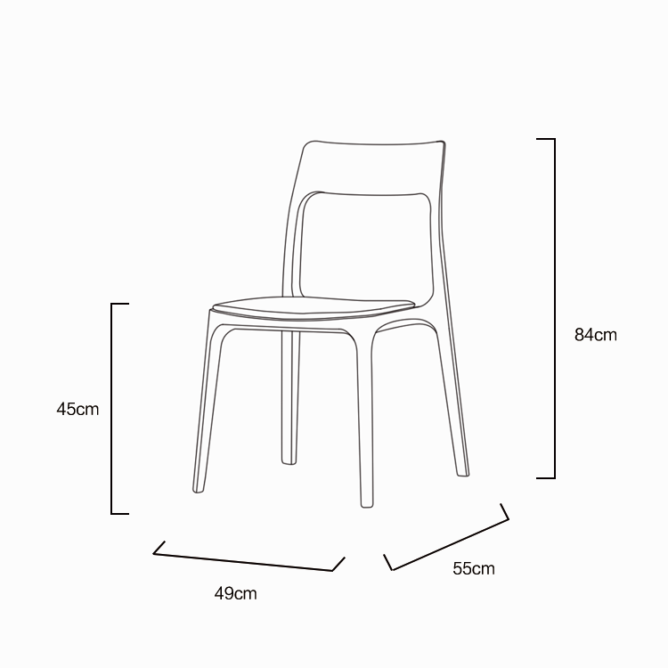 كرسي طعام خشبي - BAYTK