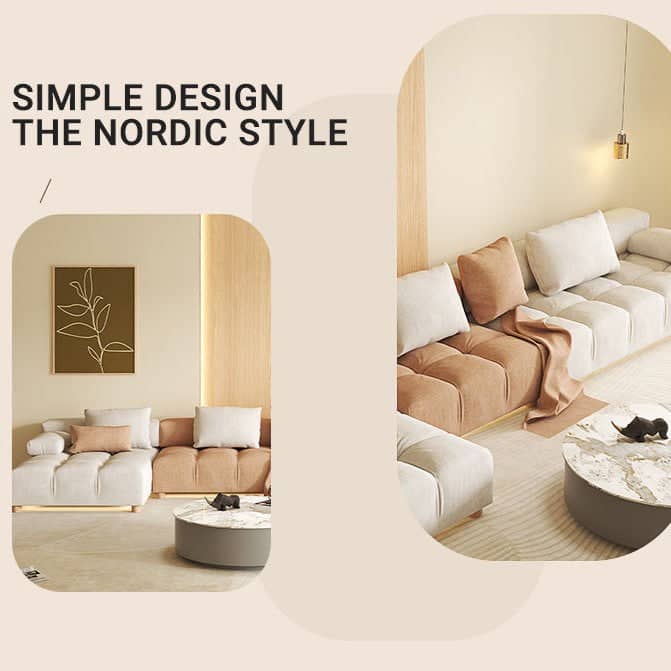 كنبة حرف L مودرن - MERA