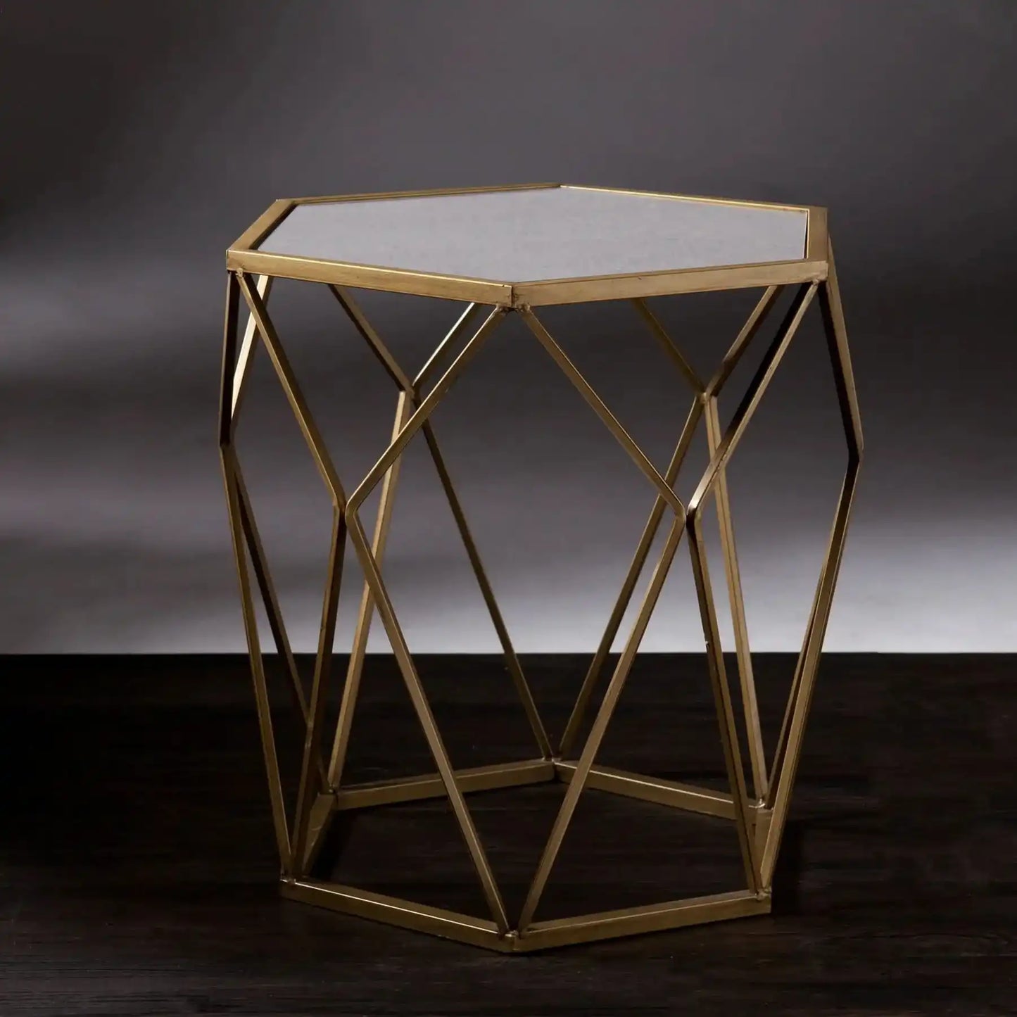 طاولة جانبية بتصميم معدني - Baytuk