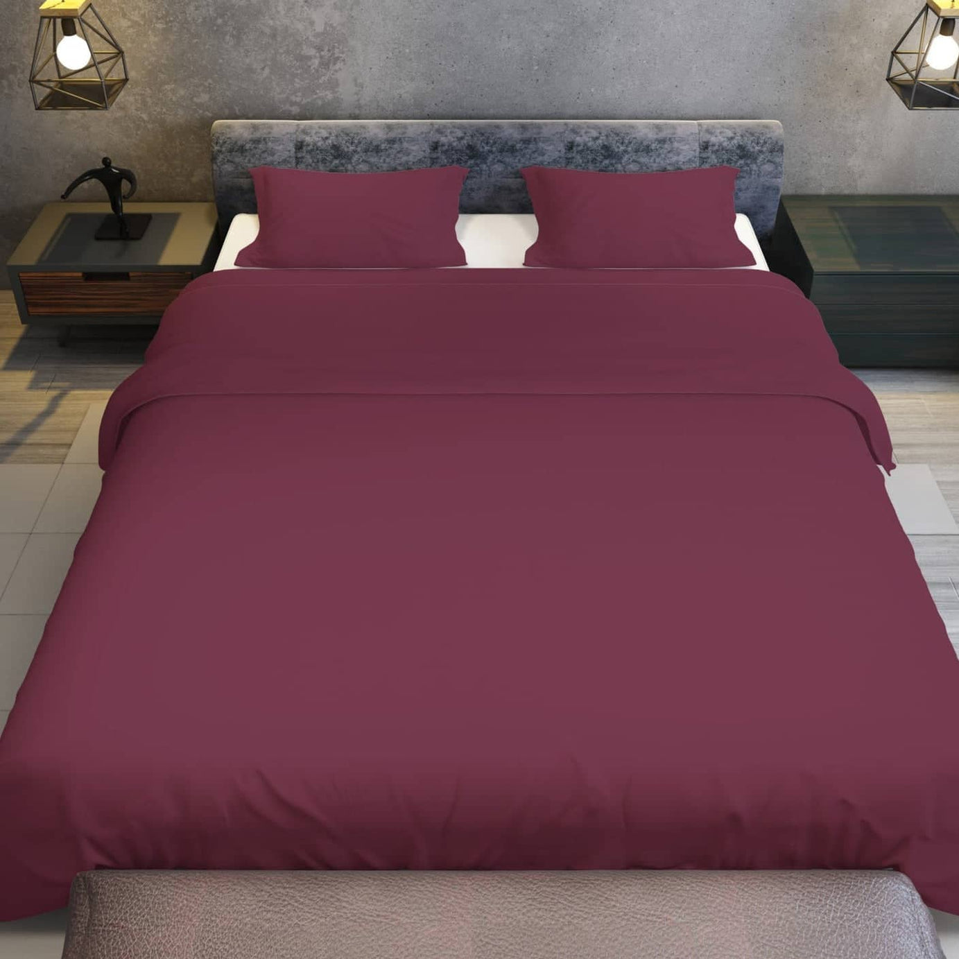 غطاء لحاف مع غطاء وسادتين