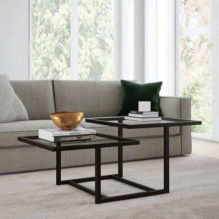 طاولة قهوة مستويين معدنية - Baytuk