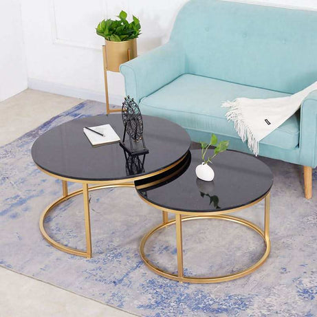 طاولة قهوة مستديرة متداخلة - Baytuk