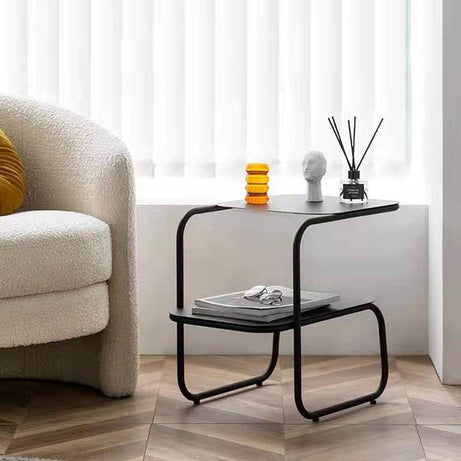 طاولة جانبية بطبقتين