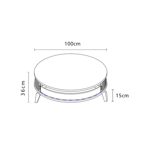 طاولة قهوة بطراز ياباني - LEGACY