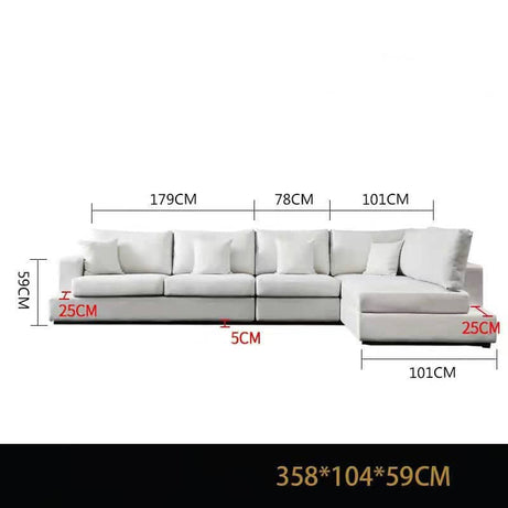 كنبة حرف L حديثة - MERA