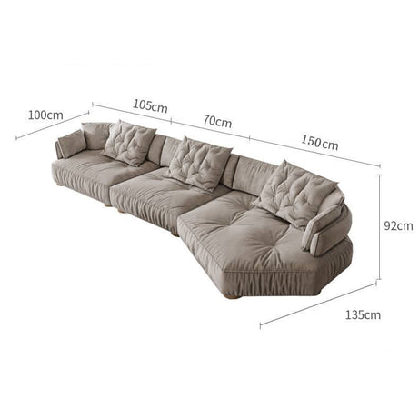 كنبة عصري منحنية - MERA