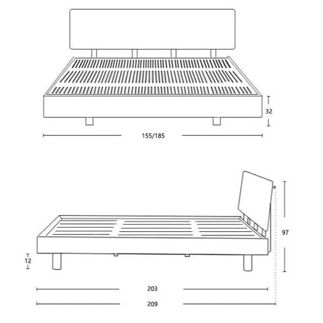 سرير بتصميم مينامليست - SERA