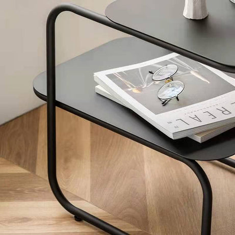 طاولة جانبية بطبقتين