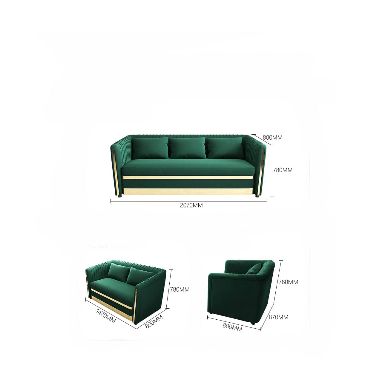 طقم كنب مودرن - MERA