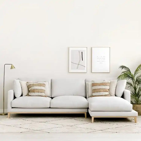 كنب زاوية بقاعدة خشبية - Baytuk