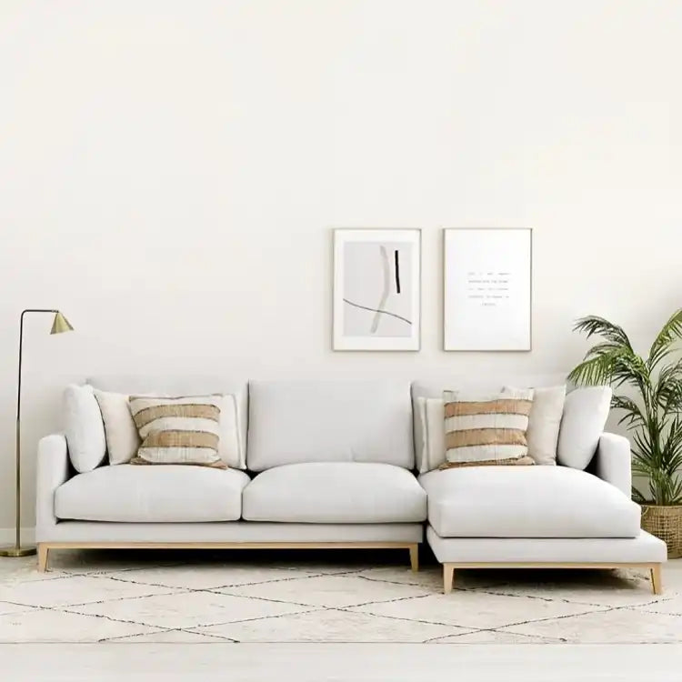 كنب زاوية بقاعدة خشبية - Baytuk