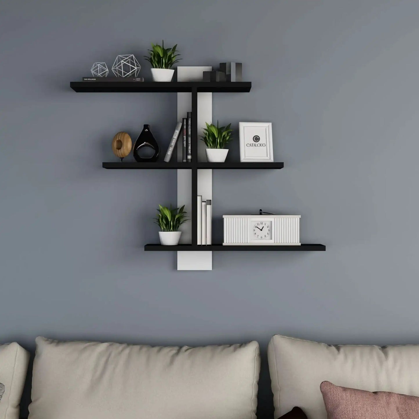 رفوف خشب ام دي اف بتصميم أنيق - Baytuk