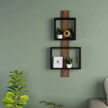 وحدة أرفف خشبية بتصميم أنيق - Baytuk