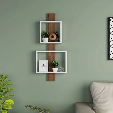 وحدة أرفف خشبية بتصميم أنيق - Baytuk