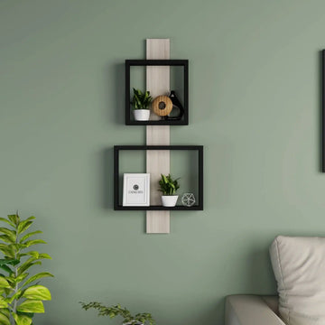 وحدة أرفف خشبية بتصميم أنيق - Baytuk