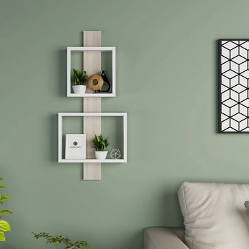 وحدة أرفف خشبية بتصميم أنيق - Baytuk